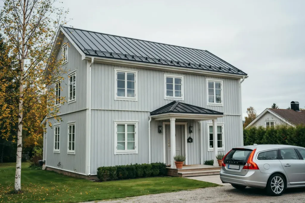 fasadrenovering och f nsterbyte p villa i rimbo